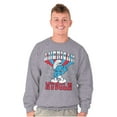 thumbnail image 5 of Hefty Smurf American Muscle USA Sweatshirt for Men or Women Brisco Brands S, 5 of 6