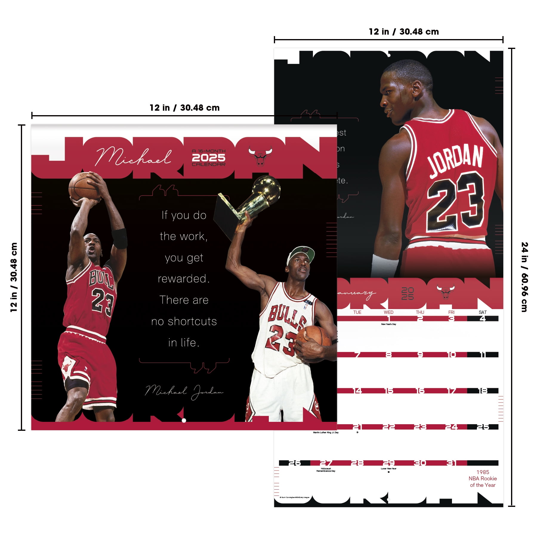 2025 Michael Jordan Wall Calendar