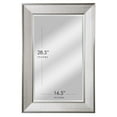 Head West Brushed Nickel Pave Textured Rectangular Framed Wall Vanity