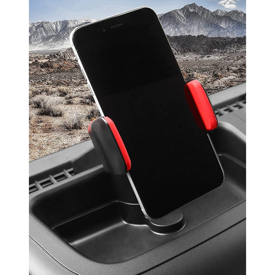 JK Phone Holder For Dash Cellphone Mount Interior Accessories For Jeep For Wrangler JK JKU 2011-2017, Black