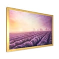thumbnail image 2 of Lavender Fields During Sunrise 32 in x 16 in Framed Painting Canvas Art Print, by Designart, 2 of 4