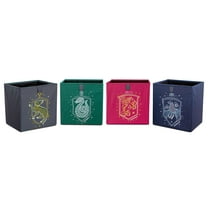 Harry Potter Hogwarts Houses 11-Inch Storage Bin Cube Organizers | Set of 4