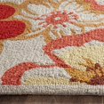 thumbnail image 3 of SAFAVIEH Four Seasons Lisette Novelty Flowers Area Rug, Ivory/Red, 5' x 7', 3 of 6