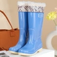 thumbnail image 3 of Ticikt Rain Boots for Men Women, Waterproof Rubber Boots with Unique Design, Comfort Lightweight Work Mud Boots, Garden Boots for Farming Gardening Fishing,Color:Sky Blue,Size:40, 3 of 5