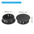 thumbnail image 2 of Uxcell 30mm 1.2" Plastic Hole Plugs, Flush Type Round Hole Cover Snap in Locking Hole Tube, Black 60Pcs, 2 of 6