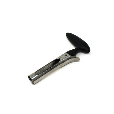 Handle Mechanism - Soltam Professional Cookware Stainless Steel Apple Corer | Ergonomic Flat Handle, Easy Release Mechanism, Sharp Serrated Blade, For Apples, Pears, Potatoes, etc.