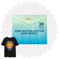 thumbnail image 1 of Sublimation HTV HTVRONT, paquete de 30 unidades para tela oscura o clara, 12 x 10 pies, 1 of 7