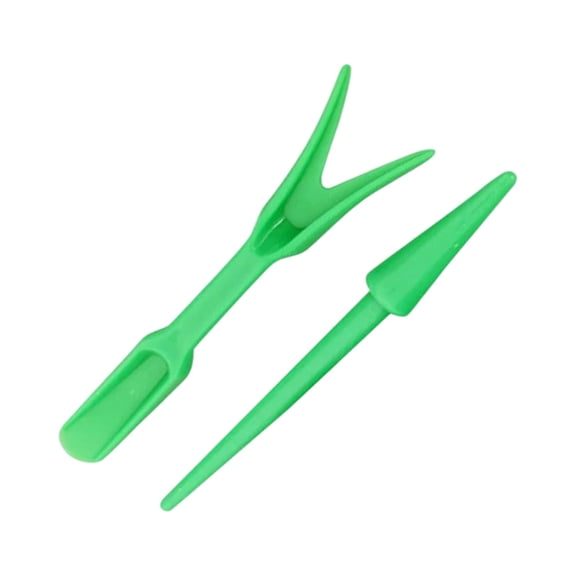 Plastic Seedling Transplanter and Dibber Set for Gardening Planting Tools with Ergonomic Handle Design for Home Garden Use