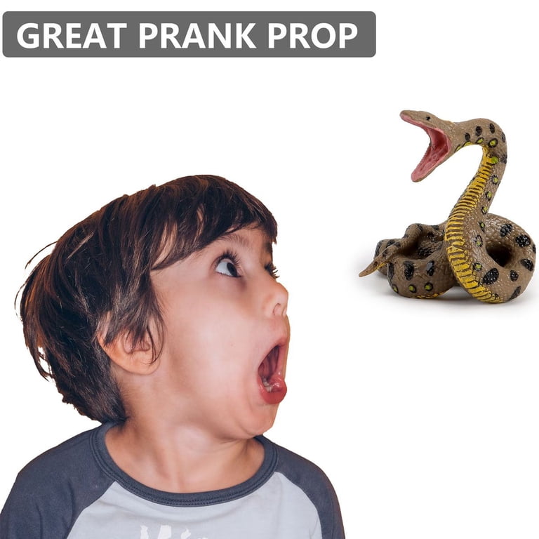 Jouet Cobra, Faux Serpent | Grande Figurine de Serpent réaliste,des Trucs de Blague de Farce hilarante, Une Figure d'animaux Safari, des Accessoires Jouet Cobra, Faux Serpent | Grande Figurine de Serpent réaliste,des Trucs de Blague de Farce hilarante, Une Figure d'animaux Safari, des Accessoires