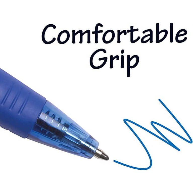 BIC Glide Bold Retractable Ballpoint Pen, Smooth 1.6mm, Blue Ink, 4 Pack
