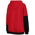thumbnail image 3 of Women's Gameday Couture Cardinal/Black Arkansas Razorbacks Matchmaker Diagonal Cowl Pullover Hoodie, 3 of 4