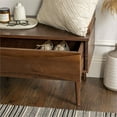 thumbnail image 4 of Atticus 68" Solid Wood Hall Tree With Drawer in Walnut, 4 of 12