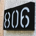 thumbnail image 4 of Fairnull Solar Powered 0-9 LED Light House Address Number Street Road Doorplate Wall Lamp, 4 of 10
