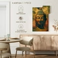 thumbnail image 5 of Elephant Stock Distressed Buddha Head Wall Art - Vertical Canvas Wall Art - Living Room Wall Decor - People Canvas - Brown And Gray Decor - 16" x 24", 5 of 8