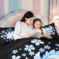 thumbnail image 3 of Manfei Ocean Axolotl 7-Piece Twin Bedding,Magical Amphibian Bedding Comforter Set,Black Reversible, 3 of 5