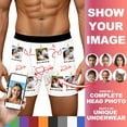 thumbnail image 2 of Wxolcjlv Mens Boxer Briefs DIY Funny Print Valentine's Day Underwear Stylish Elastic Boxer Shorts Men's Novelty Gifts, 2 of 8