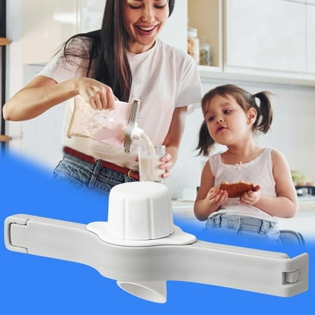 

RKSTN Sealing Clip Seal with Discharge Nozzle Food Snacks Proof Fresh-Keeping Household Milk Powder Discharge Artifact Apartment Essentials Lightning Deals of Today - Summer Clearance on Clearance