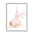 thumbnail image 3 of Stupell Industries Love Paris Pink Eifel Tower Flower Bicycle Hearts, 24 x 30, Design by Lanie Loreth, 3 of 5