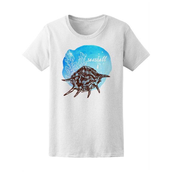 Blue Stain With A Seashell Tee Women's -Image by Shutterstock