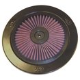 thumbnail image 1 of K &amp; N Filters 66-0901 Air Cleaner Cover XStream (R) 9 Inch Outside Diameter; Black/ Red; K&amp;N Logo, 1 of 4