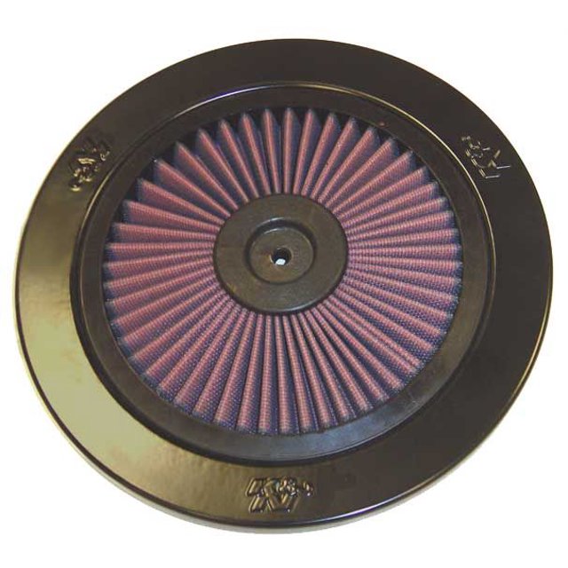 K & N Filters 66-0901 Air Cleaner Cover XStream (R) 9 Inch Outside Diameter; Black/ Red; K&N Logo