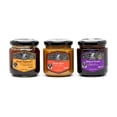 thumbnail image 1 of FUEGO AZTECA | 3-Pack Esencial - Kit de 3 Salsas Premium con Aceite de Oliva virgen: Néctar Ígneo + Manjar Emperador + Nutty & Picante - 3 piezas de 200g c/u - Ingredientes naturales., 1 of 3