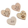 thumbnail image 3 of 50x Piezas de Natural Sin Cortar Etiquetas de Corte Adornos Forma de Que Cuelgan Etiquetas de Scrapbooking de Navidad 50Pcs Corazón Natura perfecl Decoración navideña del árbol de Navidad, 3 of 7