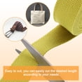 thumbnail image 4 of Uxcell Cotton Webbing 1.3 Inch 15.3 Yard Polyester Cotton Weave Webbing Strap Twill Tape Ribbon for Arts and Crafts Webbing Tote Bag Handles Cloth Belt Making Outdoor Supplies, Yellow, 4 of 6
