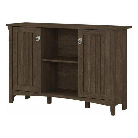 Bowery Hill Modern Engineered Wood Accent Storage Cabinet with Doors in Brown