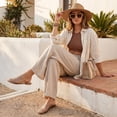 thumbnail image 6 of Cushionaire Lab Jelly Flats for Women, Closed Toe Slip On Lightweight Womens Mules with Woven Design and Cushioned Comfort, 6 of 18