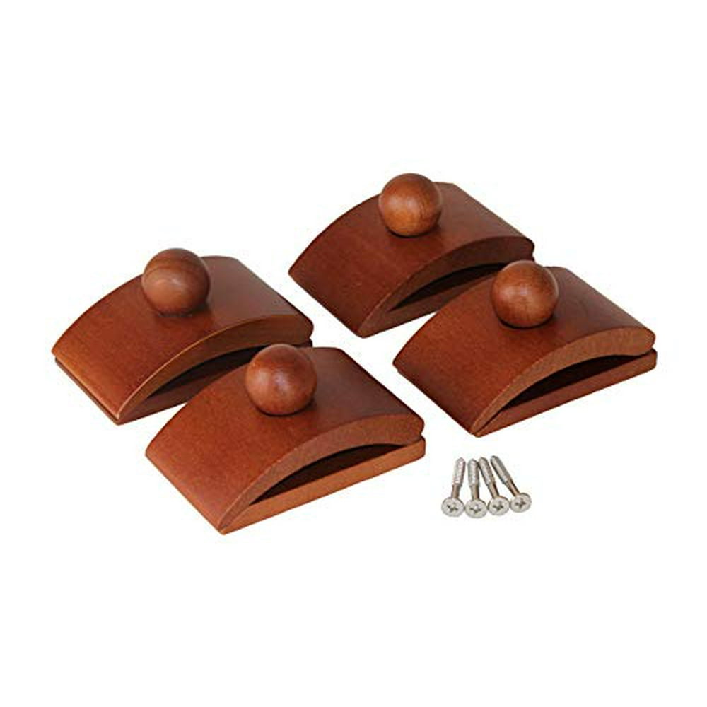 Classy Clamps Wooden Quilt Hangers 4 Large Clips (Dark) and Screws