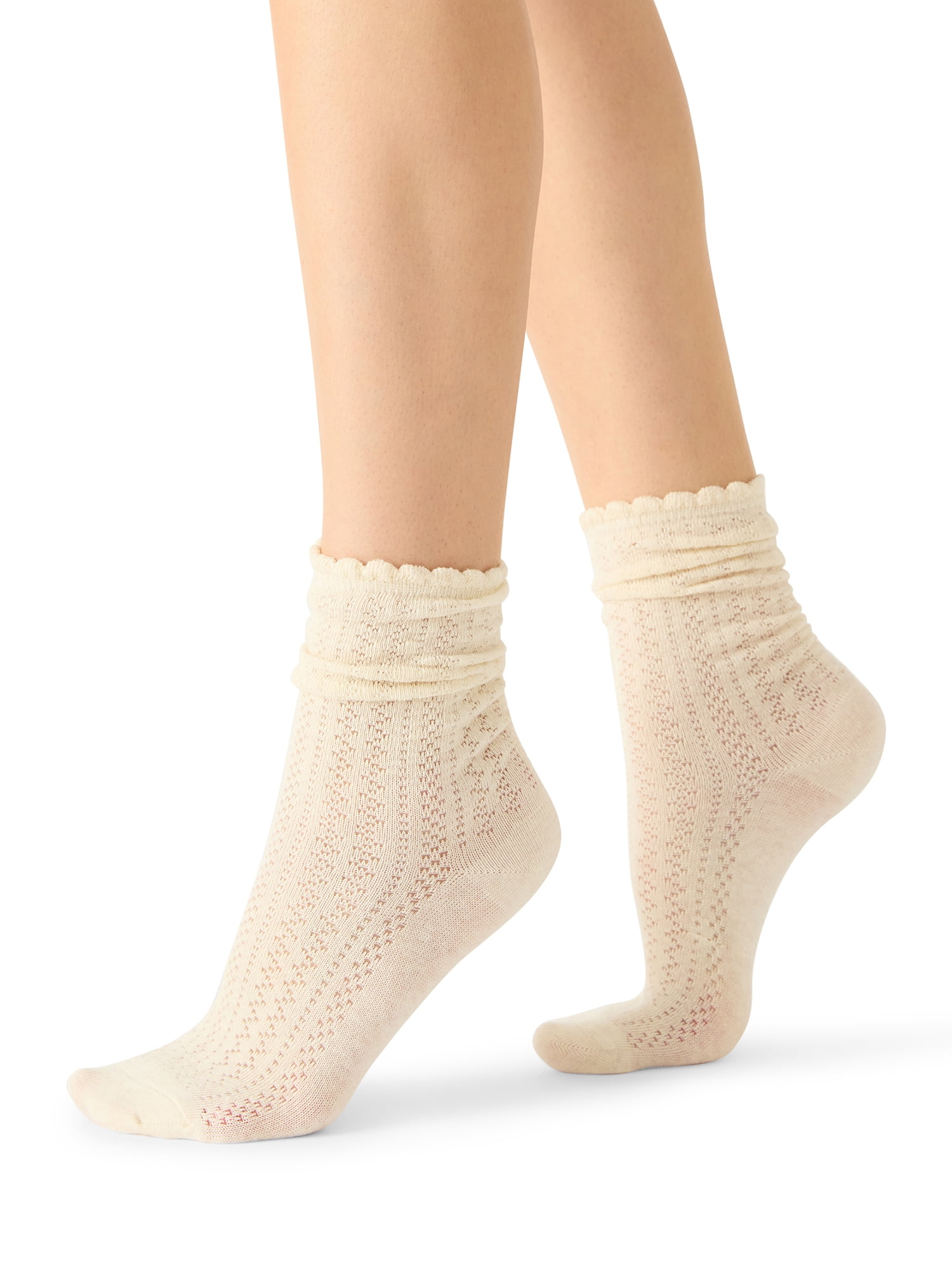 Madden NYC Women's Crew Socks, 4-Pack, Fits Shoe Size 5-10