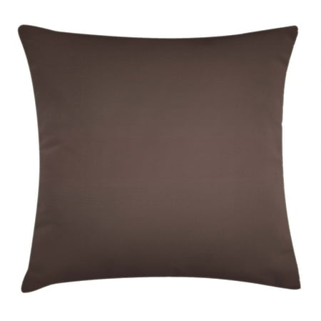 - Ombre Throw Pillow Cushion Cover, Dark Chocolate Brown Color Inspired Ombre Design for Room Decorations Digital Print Image, Decorative Square Accent Pillow Case, 18 X 18 Inches, Brown, by Ambesonne