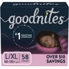 Goodnites Girls' Bedwetting Underwear, L/XL, 58 Ct