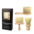 thumbnail image 1 of 3 paquetes de cepillo para polvo de cuello de barbero, cepillo de limpieza para cortar el cabello Irfora cepillo cosmético, 1 of 7