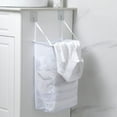 thumbnail image 1 of Cesta de lavandería Infidev para colgar en la pared, plegable, con malla transpirable, bolsa de almacenamiento para baño, color blanco, gran capacidad para ropa, juguetes y toallas., 1 of 7