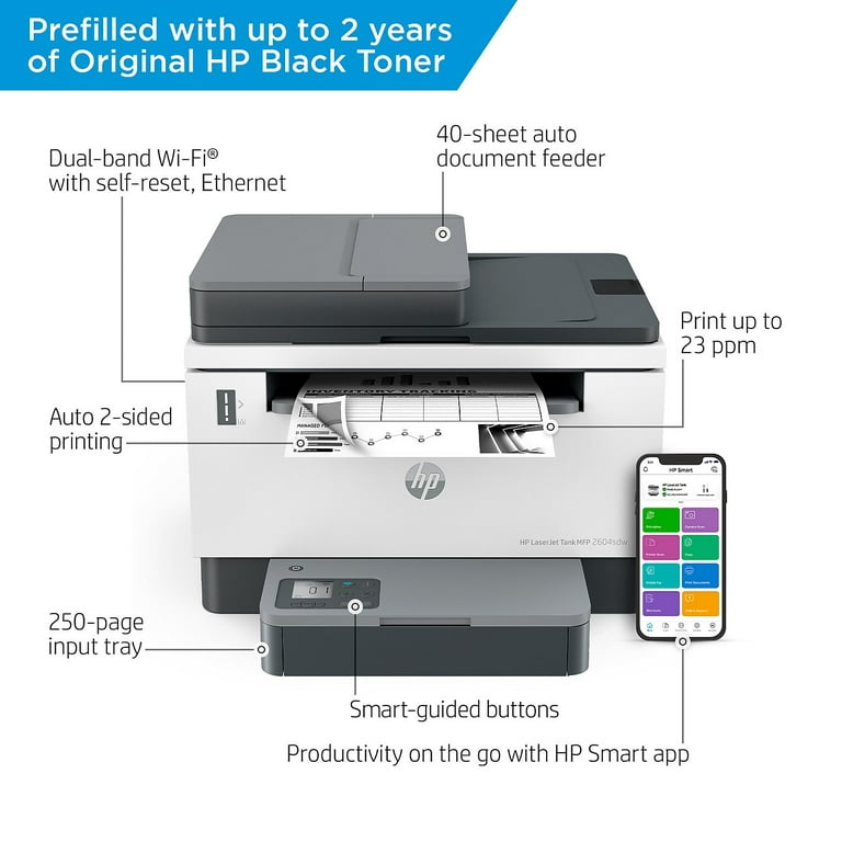 COMPUTERSTORE - STAMPANTE HP MFC LASERJET TANK 2604dw 381V0A A4