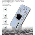 thumbnail image 6 of Compatible with Redmi K60 Case Silicone TPU Plating, Xiaomi Redmi K60 Phone Case Cute Astronaut Pattern Cover with Stand for Women Girls (Blue), 6 of 14