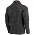 thumbnail image 3 of Men's Antigua Heather Black Chicago Bears Fortune Quarter-Zip Pullover Jacket, 3 of 3