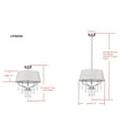 thumbnail image 3 of SAFAVIEH Waltz 3 Light Beaded 17 in. Dia. Adjustable Pendant, Chrome, 3 of 4
