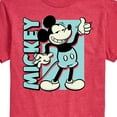 thumbnail image 3 of Mickey & Friends - Mickey Light Blue Vintage - Men's Short Sleeve Graphic T-Shirt, 3 of 5