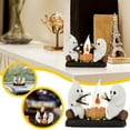 Ghost Campfire Flickering Night Light, Halloween Night Lights Plug into Wall, Ghost Pumpkin
