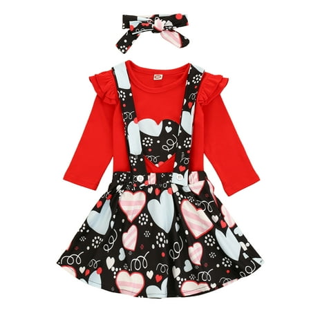 

Gupgi Girl S Three Piece Set Children S Flying Sleeve Shirt Straps Skirt