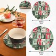 thumbnail image 2 of SKYSONIC Christmas Calendar Pot Holders Trivets, 2 Pcs Heat Resistant Trivets,Xmas Element Cotton Thread Weave Mats for Hot Pads Pans Pot Bowl Teapot for Kitchen Decor, 2 of 7