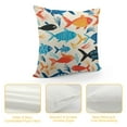 thumbnail image 4 of COMIO  Watercolor Fish Throw Pillow Covers,Art Fish Blue Red Fish Cushion Cases Decorative Pillow Cases for Couch Sofa Bedroom, 4 of 5