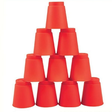 01 Cool Stack Kidsco Mini Rapid Cup Game - 12 Pack - 2 inches Cool and Fun Classic Cup Game - Puzzle Games, Stacking Cup, Quick Stacking Cup - Novelty toys, Gag toys, Party Favors, Party Games ()