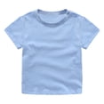 thumbnail image 2 of Boys Girls Tshirts Summer Casual Short Sleeve Crewneck T Shirts Kids Versatile Basic Plain Tees, 2 of 8