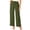 Green, variant on WIZUTIZ Womens Linen Pants Oversized Stylish Baggy Wide Leg Palazzo Pants Stretch Elastic High Waist Slacks Pants Solid Drawstring with Pockets Sweatpants Athletic Graduation Green