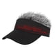 thumbnail image 3 of Peluca de cabello humano Prolriy con visera ajustable y peluca, gorra de béisbol de moda para hombres y mujeres, visera para el cabello, sombreros de peluca para hombres, beige, 3 of 4