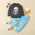thumbnail image 2 of Xudanell 6-12 Months Baby Boy Clothes Toddler Sweatshirt Outfit Pants Kids Matching Cute Print Kids Fall Outfits, 2 of 7